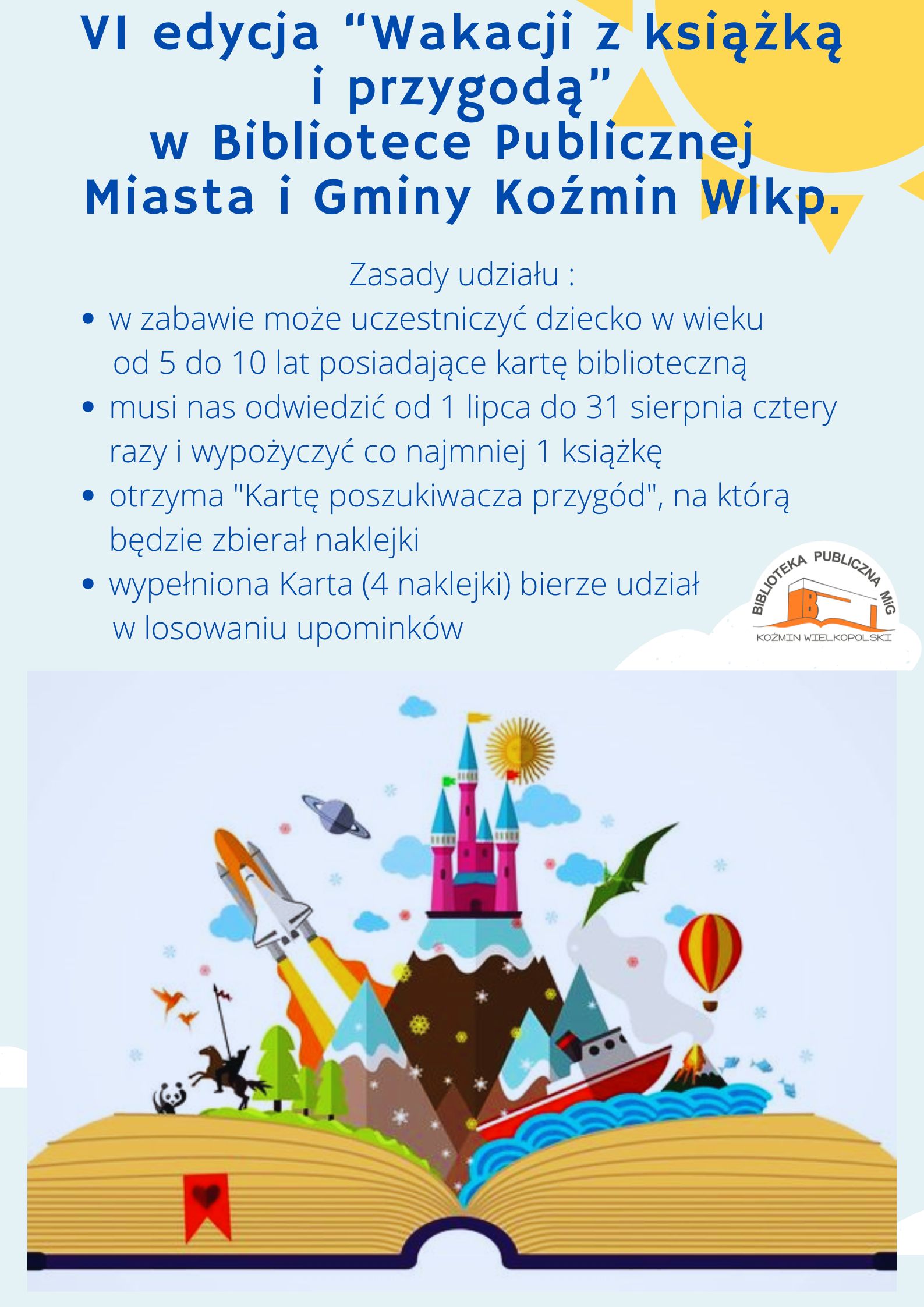 Wakacje z książką i przygodą w bibliotece