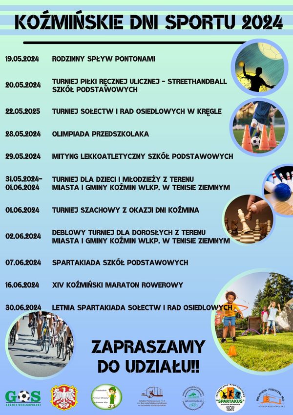 Plakat Koźmińskie Dni Sportu
