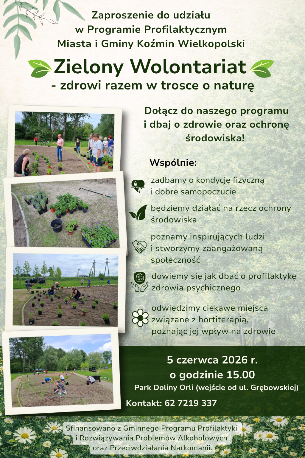 Zaproszenie na spotkanie Zielonego Wolontariatu